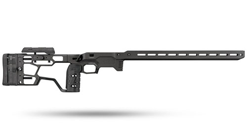 Erlebe mit dem MDT ACC Elite Chassis für Remington 700 🏆 unübertroffene Balance und Rückstoßkontrolle. Perfekt für Elite-Schützen!
